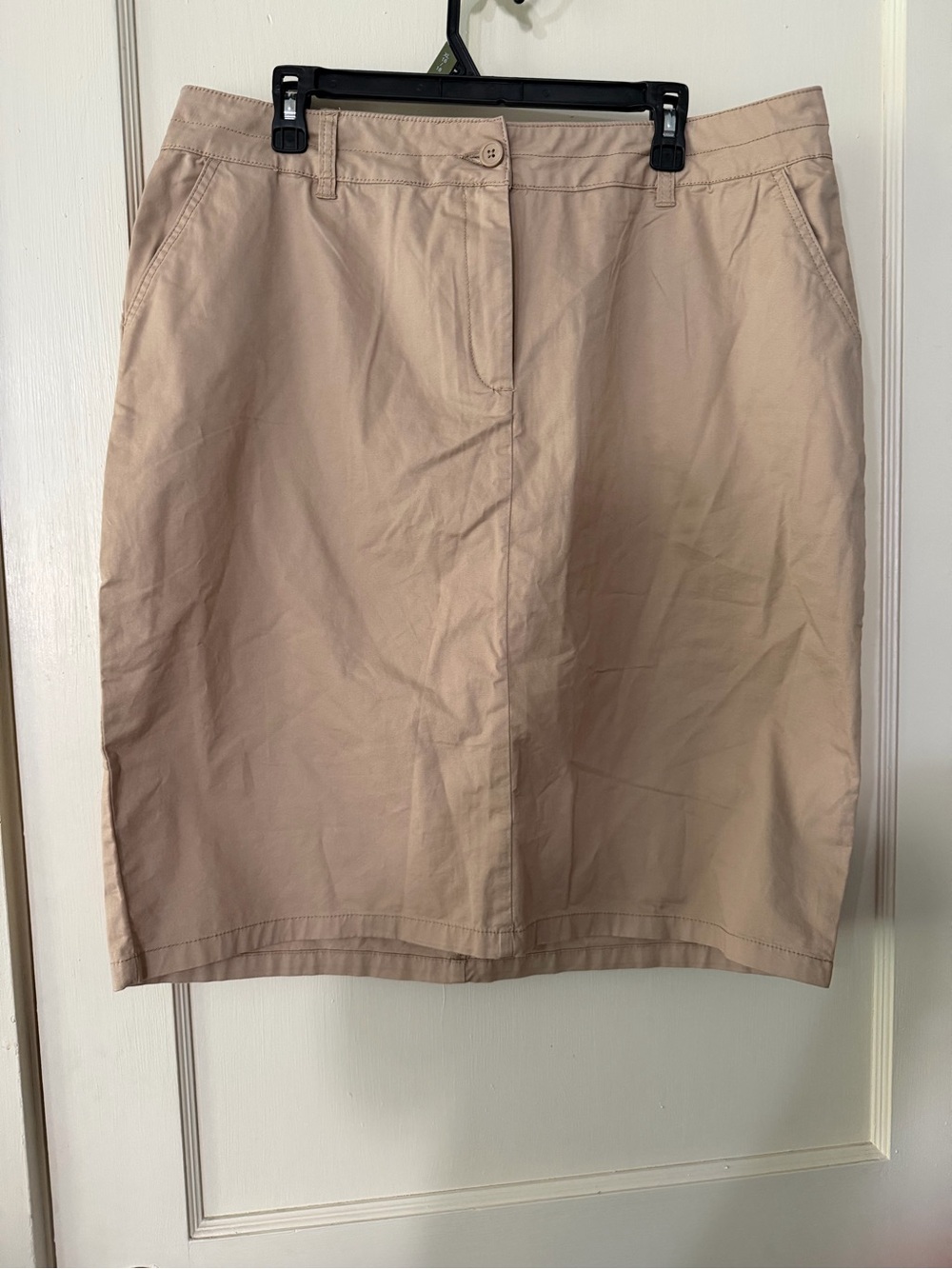Jessica London Neutral Beige Pencil Skirt